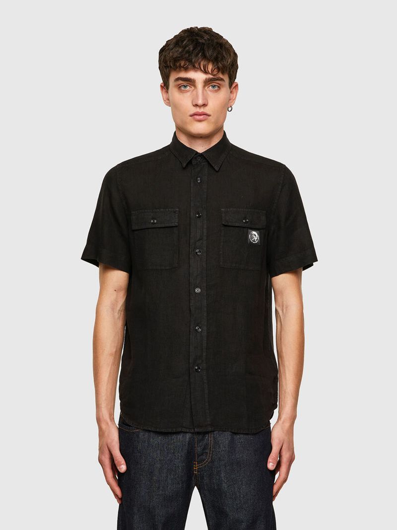 Camisa Diesel S-Kiru Homem - Pretas CIQLB-4361